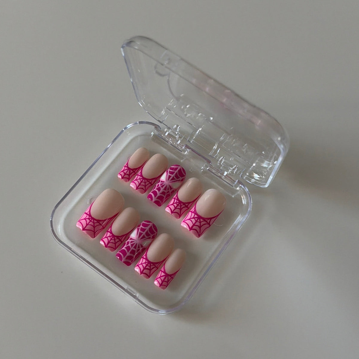 SPIDER PINK - Press on nails