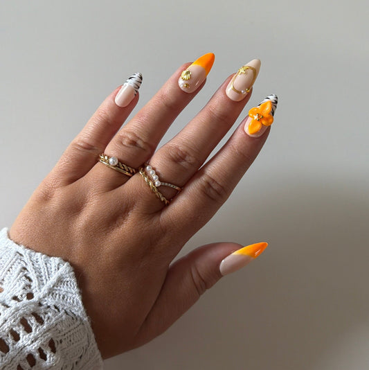 GOLDEN SAVANNAH
 - Press  on nails