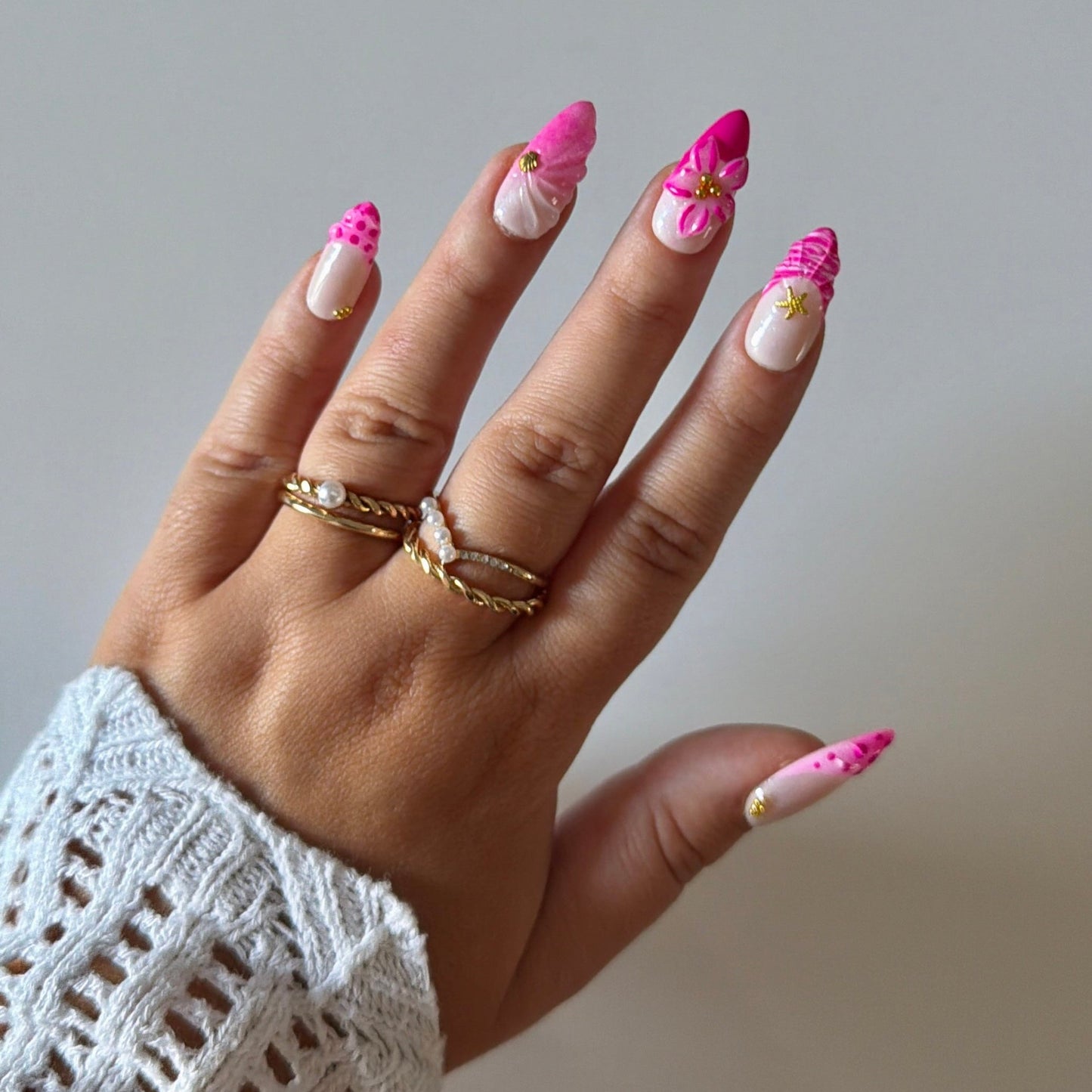 PINK PARADISE - Press  on nails
