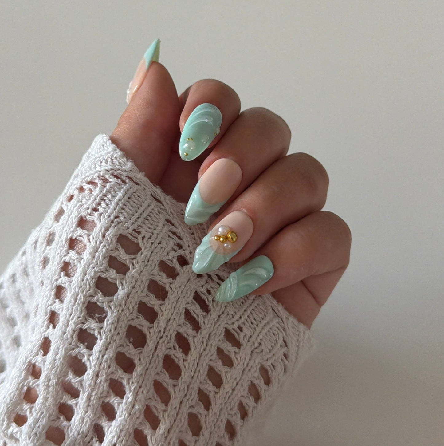 BLUE LAGOON - Press  on nails